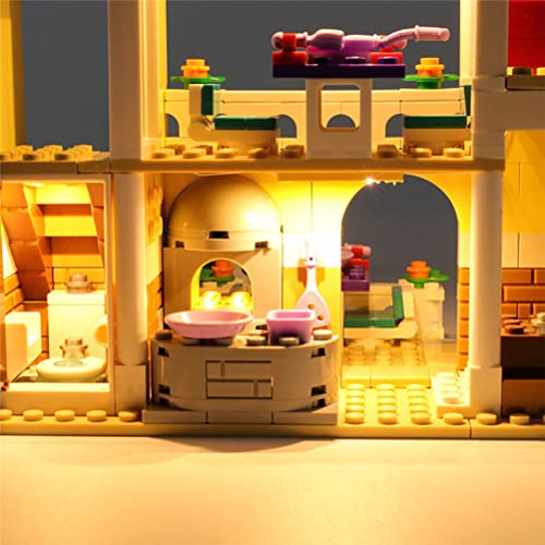 LOO LA Conjunto de luz LED Compatible con Lego Friends Heartlake City Restaurant, Kit de luz LED Compatible con Lego 41379 Bloques de construcción Modelo (no Incluido el Modelo)