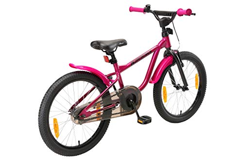 LÖWENRAD Bicicleta Infantil para niños y niñas a Partir de 6 años | Bici 20" Pulgadas con Frenos | Berry