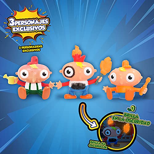 LUCKY BOB Mini Playset Home | Descubre las 3 figuras y 3 cartas de Lucky Bob en el Salón interactivo | Juguete y regalo para niños +3 años