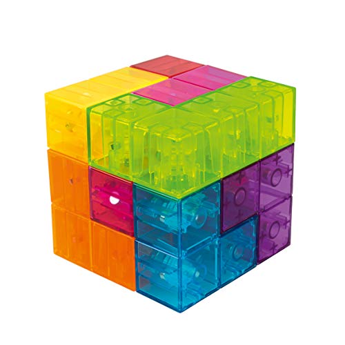 Lúdilo- Cubimag Pro niños, Rompecabezas magnético, Juego de Viaje, Juguetes educativos, Puzzle 3D, Potencia la lógica y la visión Espacial, Multicolor (80954)