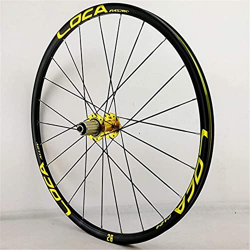 L&WB MTB Láminas De Bicicleta 26 27.5"MTB Wheelset Disc Rim Freno Freno Wheelset con Bicicleta De Liberación Rápida Frontal Y Trasera Rueda De Freno Rueda De Freno Sellado Hub Medidor,27.5in