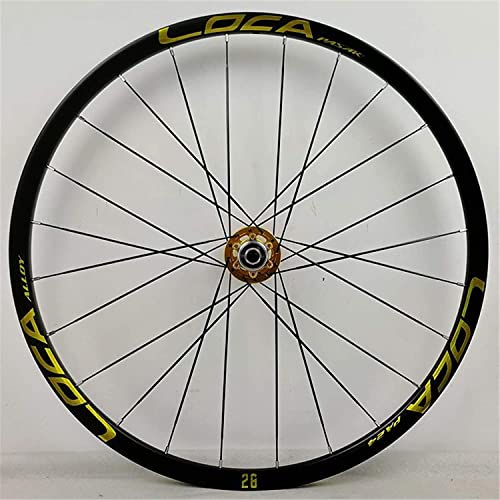 L&WB MTB Láminas De Bicicleta 26 27.5"MTB Wheelset Disc Rim Freno Freno Wheelset con Bicicleta De Liberación Rápida Frontal Y Trasera Rueda De Freno Rueda De Freno Sellado Hub Medidor,27.5in