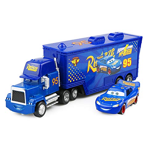 LYDBM Pixar Cars 2 3 Juguetes Lightning Mcqueen Jackson Storm Mack Mack Teo Truck 1:55 Diecast Modelo Coche Juguete Niños (Color : Frank Green)