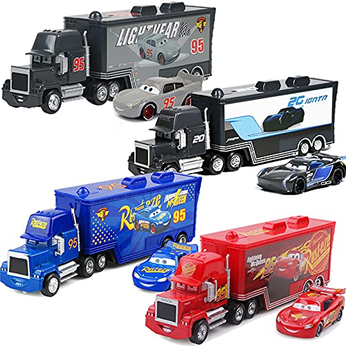 LYDBM Pixar Cars 2 3 Juguetes Lightning Mcqueen Jackson Storm Mack Mack Teo Truck 1:55 Diecast Modelo Coche Juguete Niños (Color : Frank Green)