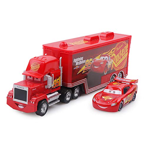 LYDBM Pixar Cars 2 3 Juguetes Lightning Mcqueen Jackson Storm Mack Mack Teo Truck 1:55 Diecast Modelo Coche Juguete Niños (Color : Frank Green)