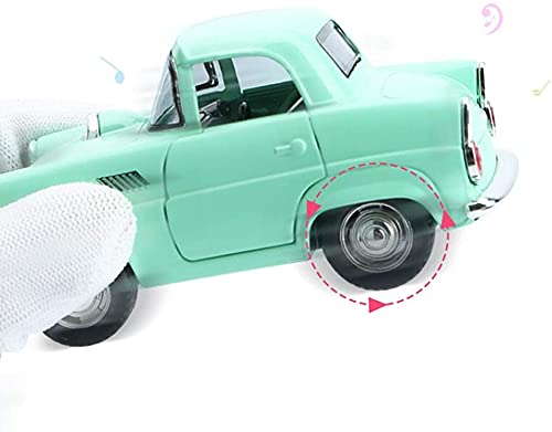 M-zen Versión de lujo Modelo de coche Mini vehículo clásico retrovisor Coche de juguete encantador con luces Sonido y puertas que se abren Regalos de cumpleaños Navidad para niños pequeños - Modelo fu