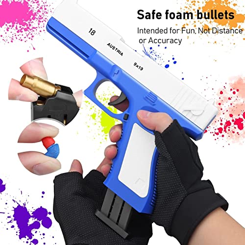 M1911 Ery Ery Ecry Soft Bullet Gun/Soft Bullet Pistol - Pistola de Juguete for niños con la Revista y Balas de silenciador Realista 1: 1 Pistola de Juguete for niños (Color : Bleu)