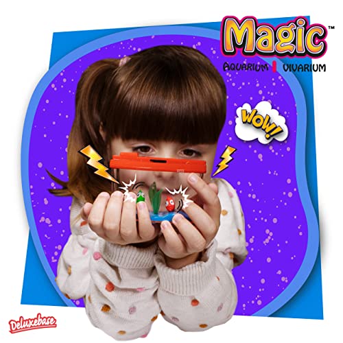 Magic Aquarium - Peces de Arrecife de Deluxebase. Cultiva Tus Propios Peces en Este Kit de pecera de Juguete para niños