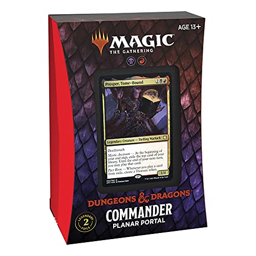 Magic: The Gathering Adventures in The Forgotten Realms Commander Deck – Portal Planar (Rojo-Negro)