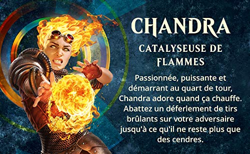 Magic The Gathering Deck de planeswalker Chandra catalizador de Llamas, edición básica 2021 (Wizards of The Coast C76581010)