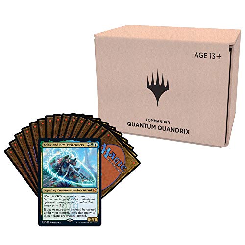 Magic: The Gathering Strixhaven Commander Deck - Quantum Quandrix (Azul-Verde) Versión de Embalaje mínimo