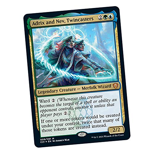 Magic: The Gathering Strixhaven Commander Deck - Quantum Quandrix (Azul-Verde) Versión de Embalaje mínimo