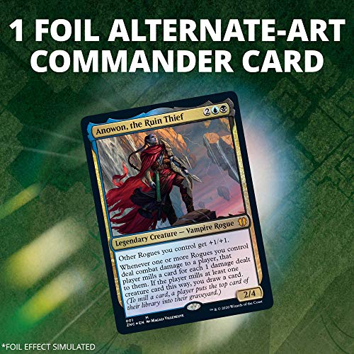 Magic: The Gathering Zendikar Rising Commander Deck - Ataque furtivo (Azul-Negro)