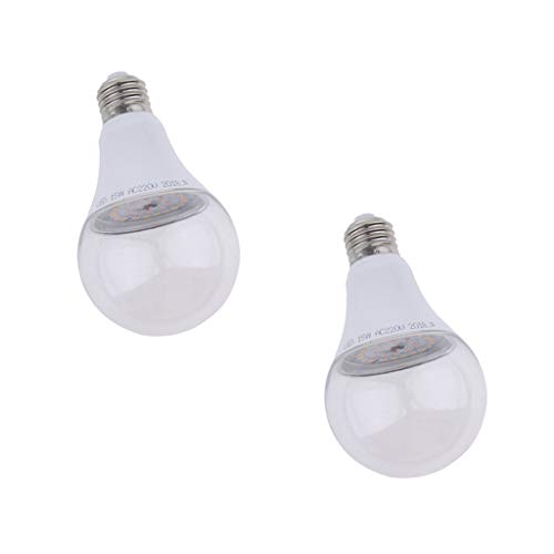 MagiDeal 2pcs E27 Led Crecen La Lámpara Ligera de La Planta de La Flor de La Fruta del Bub para Las Plantas Interiores