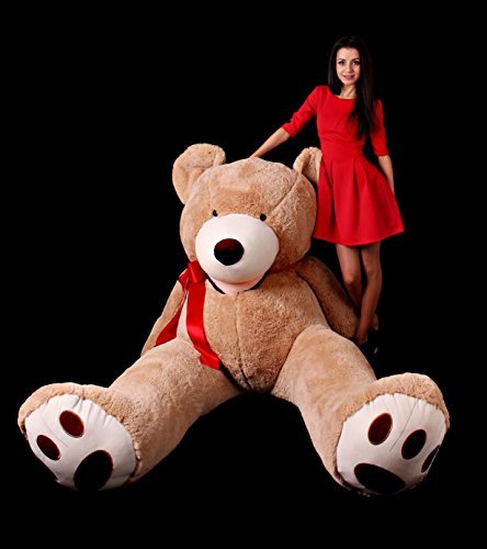 Makosas Oso de Peluche Gigante Coranze XXL 260cm Altura de la Felpa Animal de Peluche Suave y Aterciopelada de la muñeca de Juguete Suave de la Felpa de Peluche Oso de Peluche de Juguete