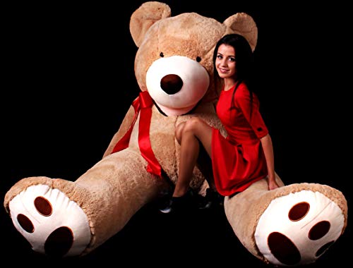 Makosas Oso de Peluche Gigante Coranze XXL 260cm Altura de la Felpa Animal de Peluche Suave y Aterciopelada de la muñeca de Juguete Suave de la Felpa de Peluche Oso de Peluche de Juguete