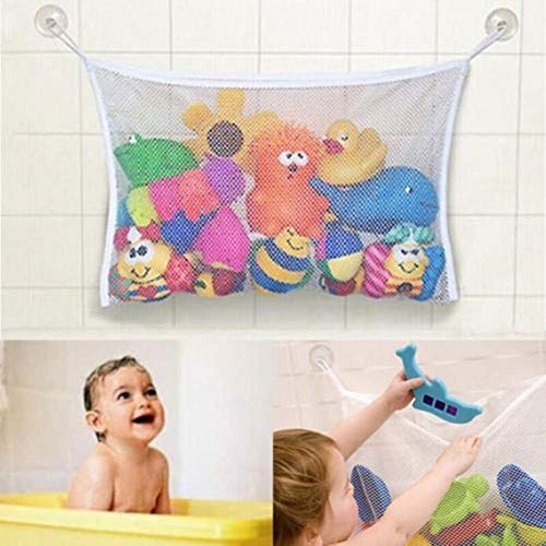 Malla Basket Baby Kids Bañera Juguete De Red Portaobjetos Plegable Bolso Colgante Organizador para Baño