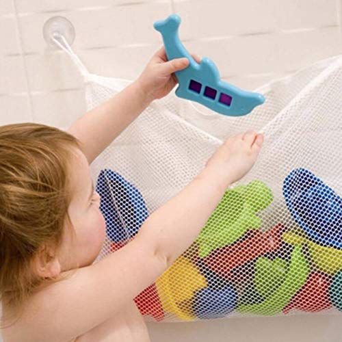 Malla Basket Baby Kids Bañera Juguete De Red Portaobjetos Plegable Bolso Colgante Organizador para Baño