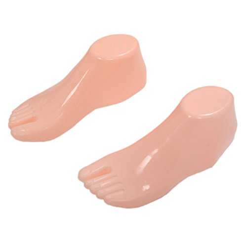 Maniqui de pie de plastico duro - SODIAL(R)Pares de maniqui de pie de plastico duro Herramientas de modelo para zapatos de visualizacion (los pies para adultos)