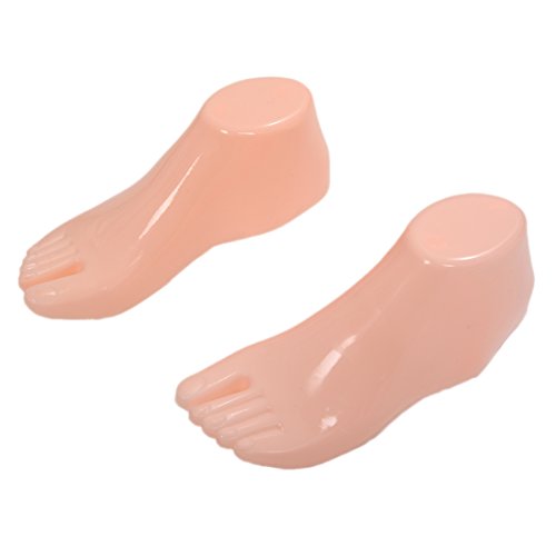 Maniqui de pie de plastico duro - TOOGOO(R)Pares de maniqui de pie de plastico duro Herramientas de modelo para zapatos de visualizacion (los pies para adultos)