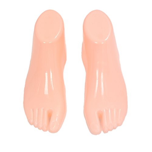 Maniqui de pie de plastico duro - TOOGOO(R)Pares de maniqui de pie de plastico duro Herramientas de modelo para zapatos de visualizacion (los pies para adultos)