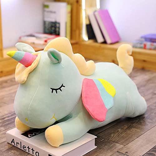 manmanxu Soft Plush Rainbow Unicorn Body Pillow Stuffed Animal Toy Gifts for Kids Girls 30cm