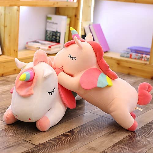 manmanxu Soft Plush Rainbow Unicorn Body Pillow Stuffed Animal Toy Gifts for Kids Girls