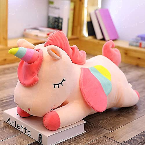 manmanxu Soft Plush Rainbow Unicorn Body Pillow Stuffed Animal Toy Gifts for Kids Girls