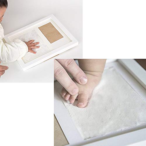 Mano del bebé y Huella Kit, Marco del bebé Huella de Mano Kit para Mesa y de Pared, Personalizable recién Nacido Manos y Pies Imprimir Memorable Recuerdo