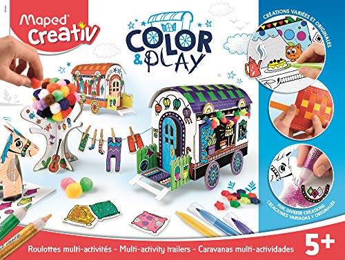 Maped Creativ Color and Play - Design My Carriages (Actividad para colorear y modelo 3D)