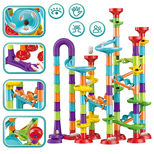 Marble Run -Circuito Canicas, Juguetes de Construcción Pista de Bolas Laberinto de Canicas Juguetes Educativos para Niños Chico Chica