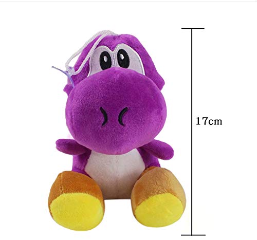 Maria-UK Mario Bros Yoshi muñeca de dinosaurio muñeca de peluche colgante diez (color: 10)