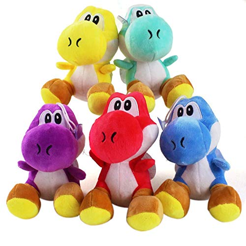 Maria-UK Mario Bros Yoshi muñeca de dinosaurio muñeca de peluche colgante diez (color: 10)