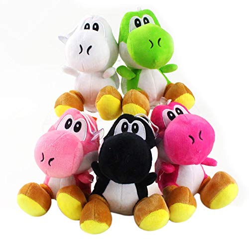 Maria-UK Mario Bros Yoshi muñeca de dinosaurio muñeca de peluche colgante diez (color: 10)