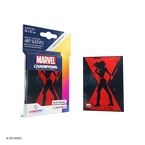 Marvel Champions Sleeves Black Widow