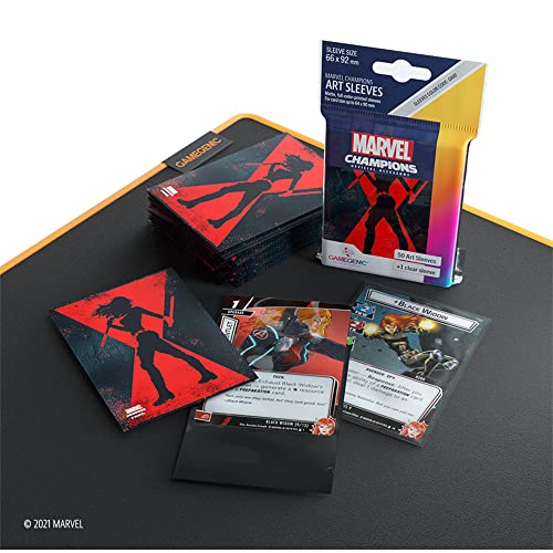 Marvel Champions Sleeves Black Widow