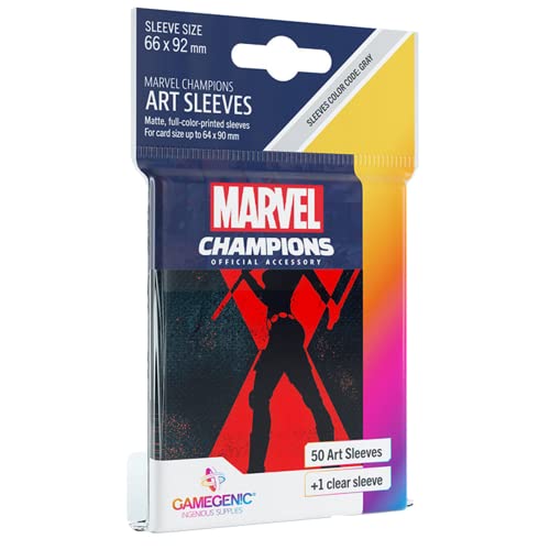 Marvel Champions Sleeves Black Widow