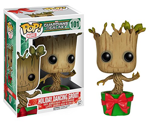 Marvel- Figura de Vinilo Holiday Dancing Groot, colección Guardians of The Galaxy (Funko 6196)