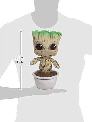 Marvel Guardianes de la Galaxia - Peluche Baby Groot con Maceta 10'23"/26cm Calidad Super Soft