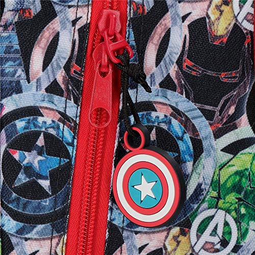 Marvel Los Vengadores Avengers Armour Up Mochila con Carro rojo 25cm x 32 cm x 12 cm, Poliéster, 9.6L