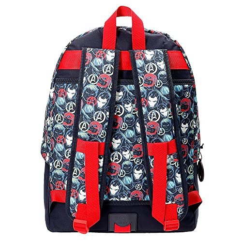 Marvel Los Vengadores Avengers Team Mochila Adaptable Azul 31x42x17,5 cms Poliéster 22,79L