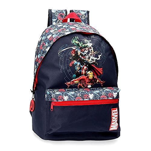 Marvel Los Vengadores Avengers Team Mochila Adaptable Azul 31x42x17,5 cms Poliéster 22,79L