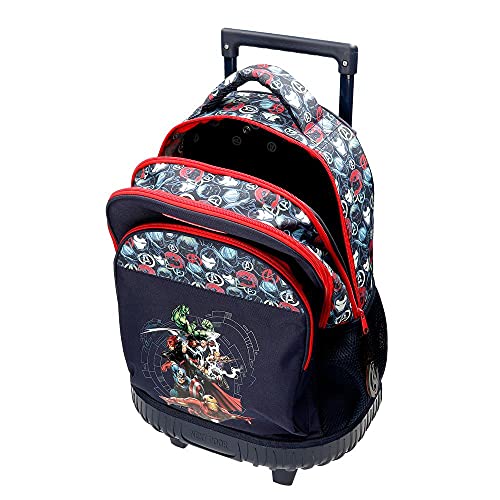 Marvel Los Vengadores Avengers Team Mochila Compact 2 Ruedas Azul 34x44x21 cms Poliéster 31,42L