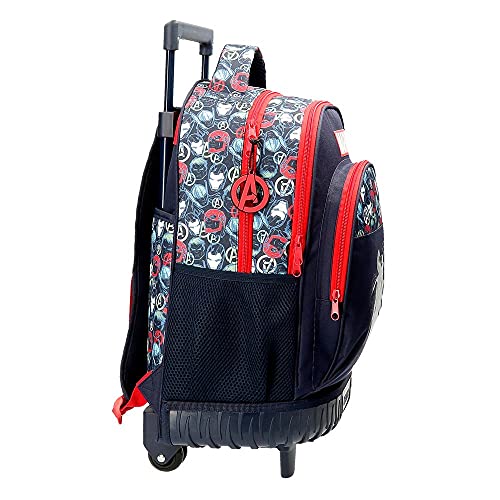 Marvel Los Vengadores Avengers Team Mochila Compact 2 Ruedas Azul 34x44x21 cms Poliéster 31,42L