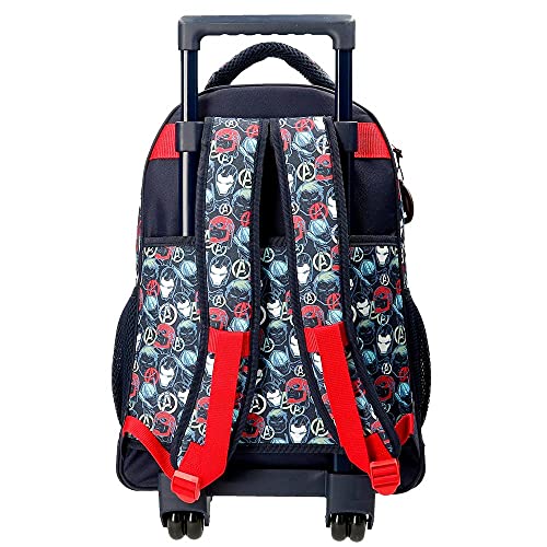 Marvel Los Vengadores Avengers Team Mochila Compact 2 Ruedas Azul 34x44x21 cms Poliéster 31,42L