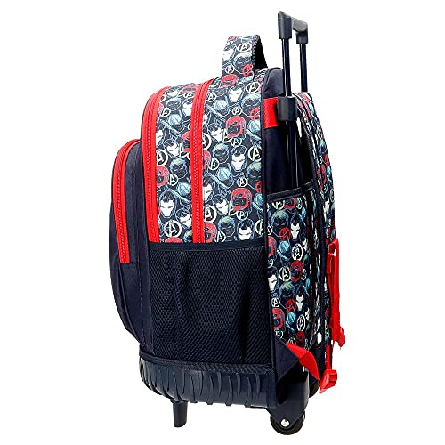 Marvel Los Vengadores Avengers Team Mochila Compact 2 Ruedas Azul 34x44x21 cms Poliéster 31,42L