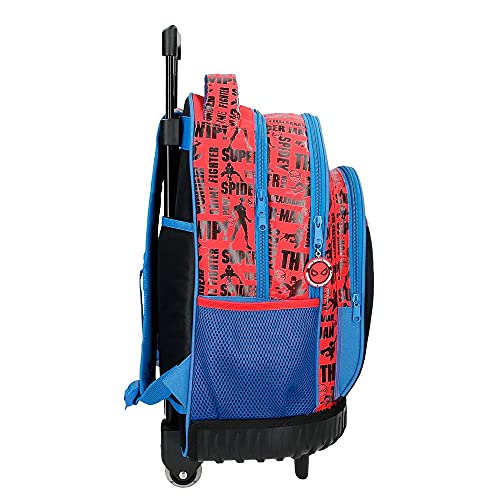 Marvel Spiderman Great Power Mochila Compact 2 Ruedas Rojo 32x45x21 cms Poliéster 30,24L