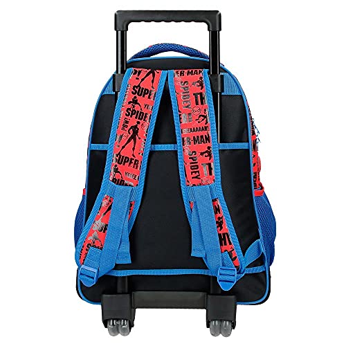 Marvel Spiderman Great Power Mochila Compact 2 Ruedas Rojo 32x45x21 cms Poliéster 30,24L