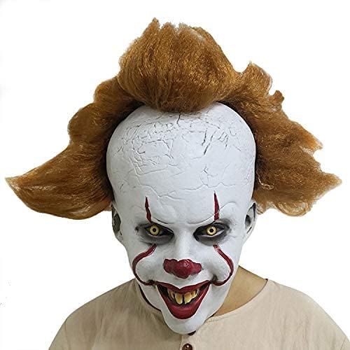 Máscara de látex de payaso asesino para Halloween, disfraz de joker, Cosplay, máscara de payaso, máscara de cosplay, máscara de látex, disfraz de payaso terrorífico