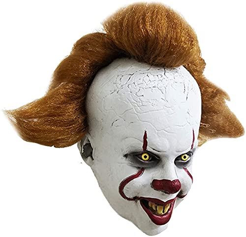 Máscara de látex de payaso asesino para Halloween, disfraz de joker, Cosplay, máscara de payaso, máscara de cosplay, máscara de látex, disfraz de payaso terrorífico